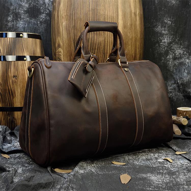 Business Trip Travel Bag For Man Outdoor Genuine Leather