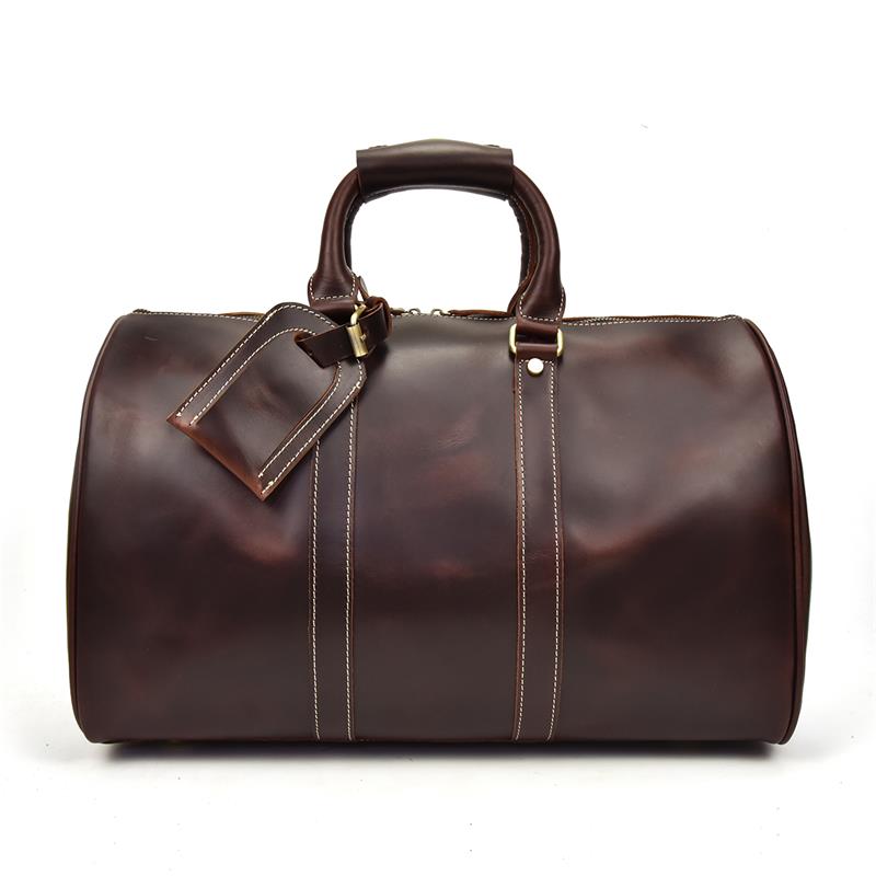 Business Trip Travel Bag For Man Outdoor Genuine Leather