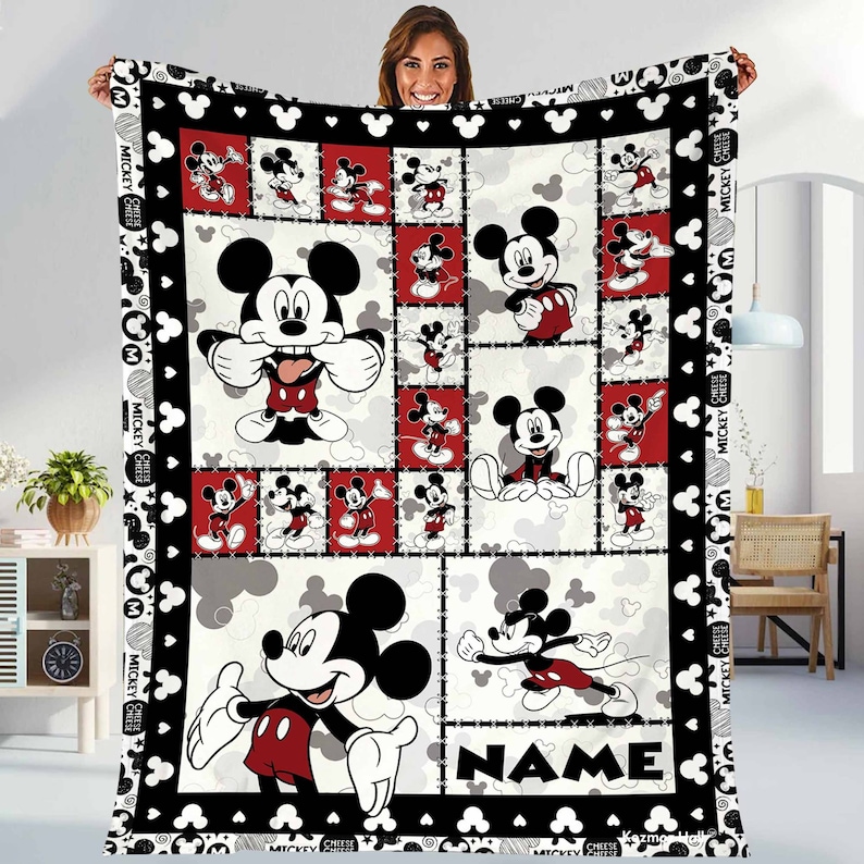 Personalized Mickey Blanket Magical Comfort for Kids’ Disney Dreams