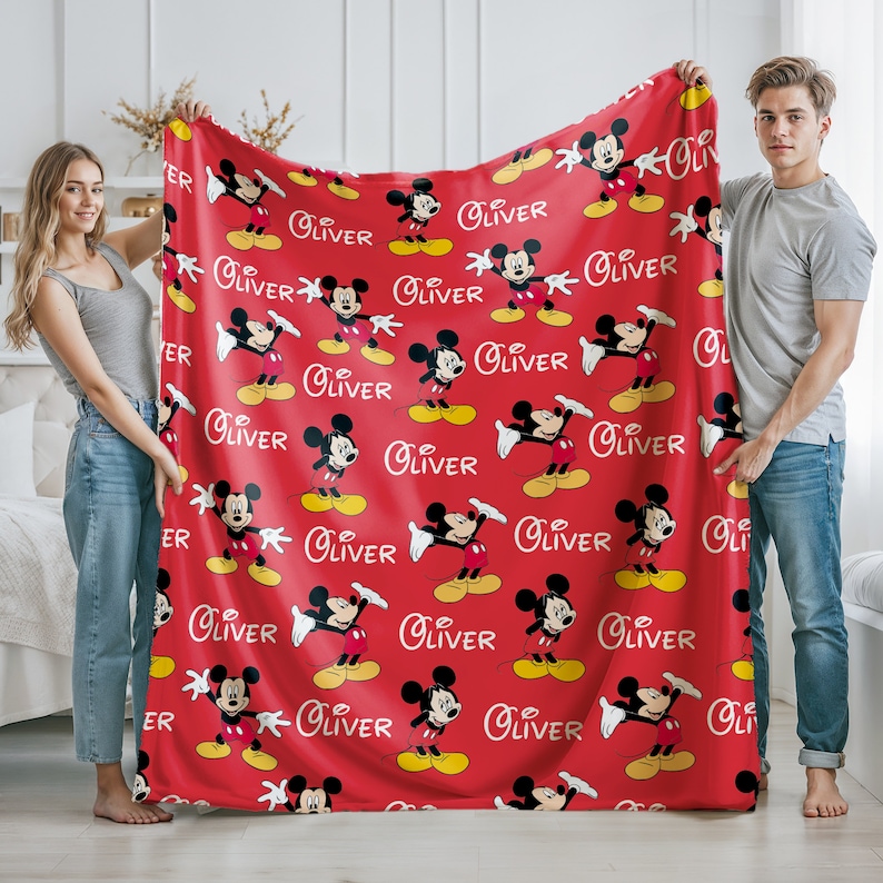 Enchanting Mickey Mouse Blanket A Cartoon Christmas Gift for Kids